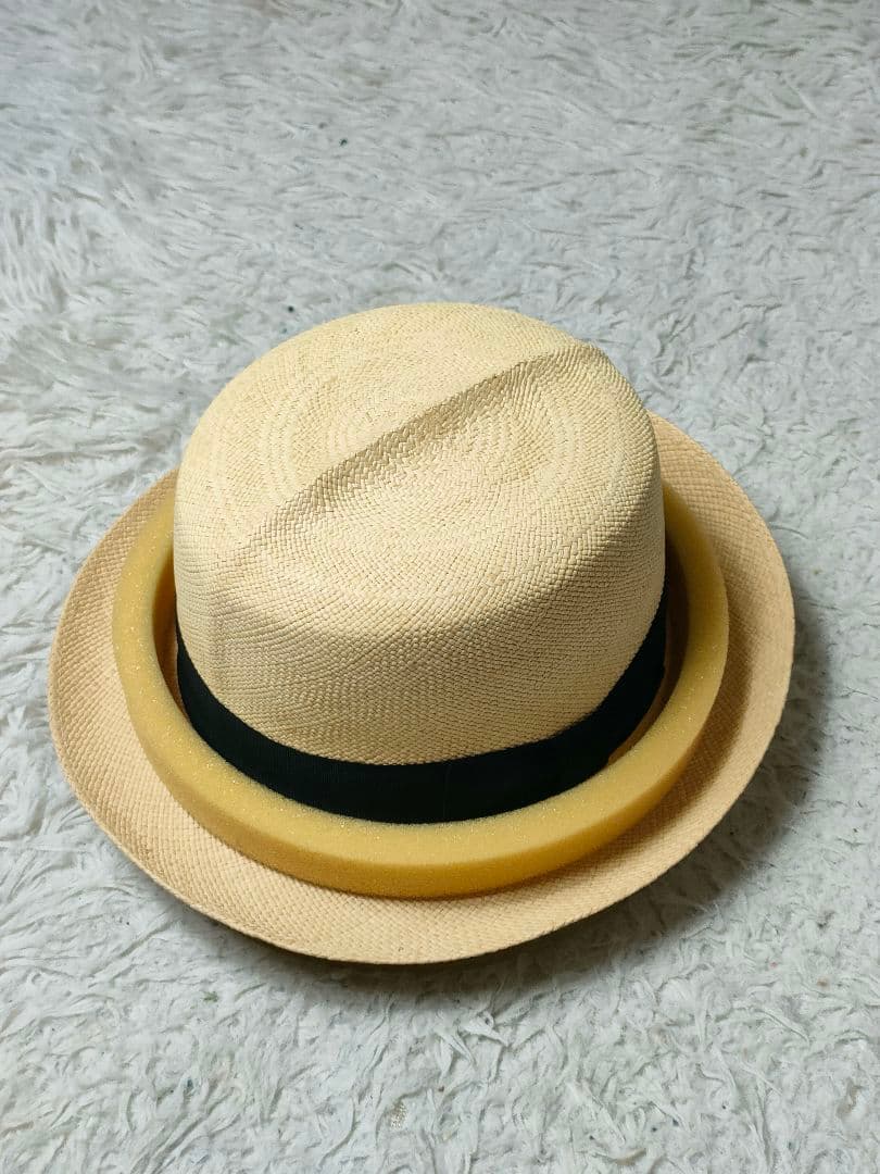 未使用　本パナマ　ハット　パナマハット