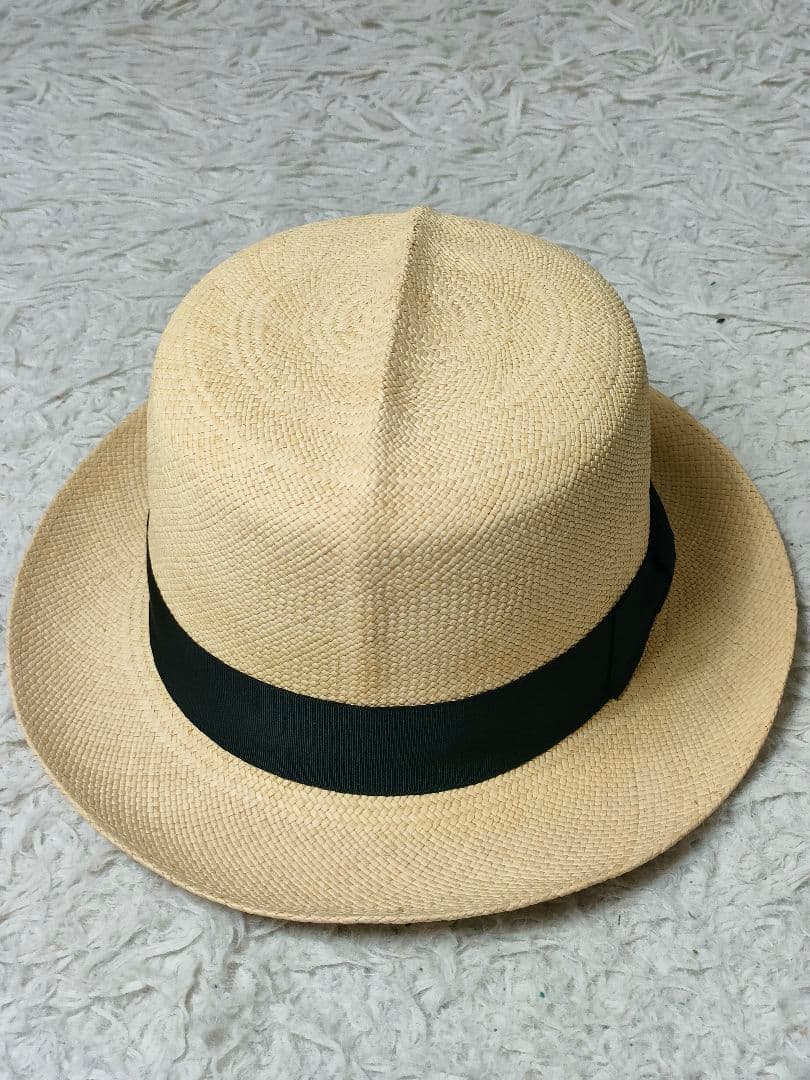 未使用　本パナマ　ハット　パナマハット