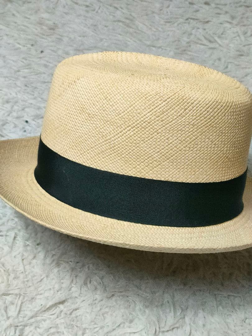 未使用　本パナマ　ハット　パナマハット