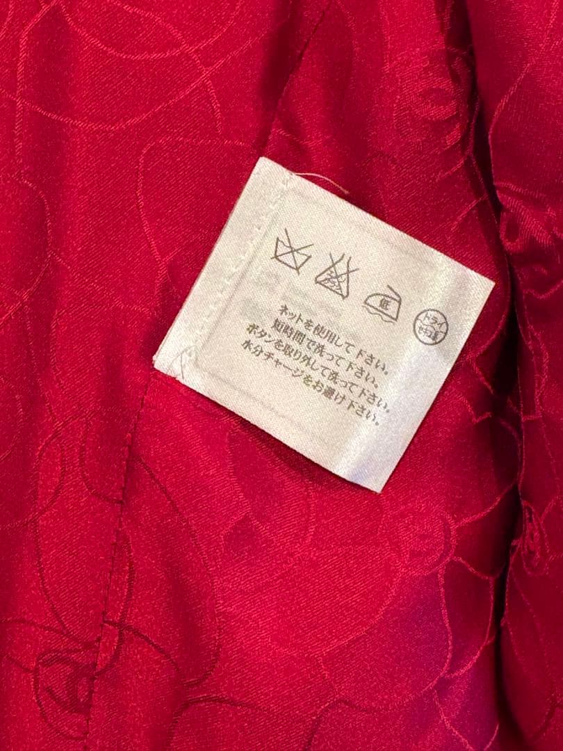 CHANEL テーラードジャケット レッド 34