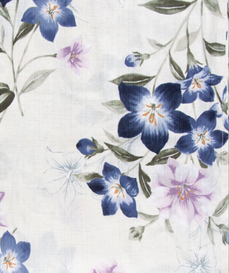 utatane 和歌山染工日本染め　京藤色の桔梗しらべ