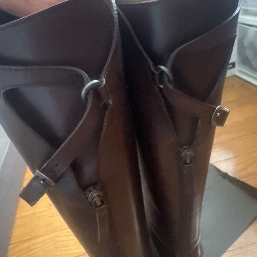 SARTORE　ジョッキーブーツ　ダークブラウン　24.5