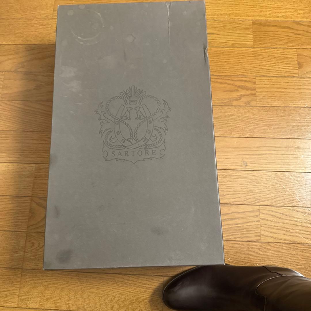 SARTORE　ジョッキーブーツ　ダークブラウン　24.5