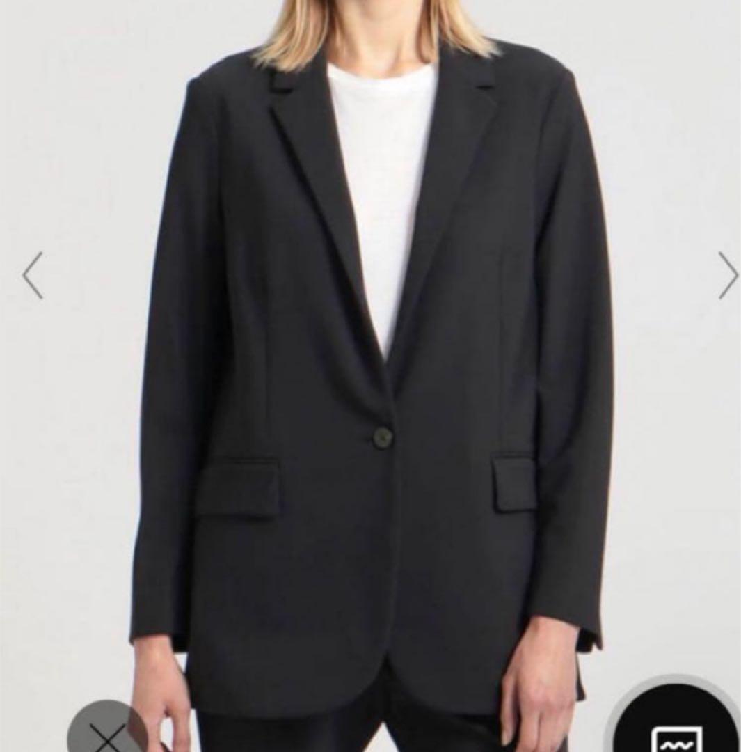 美品☆セオリー Precision Ponte テーラードジャケット 黒 洗える