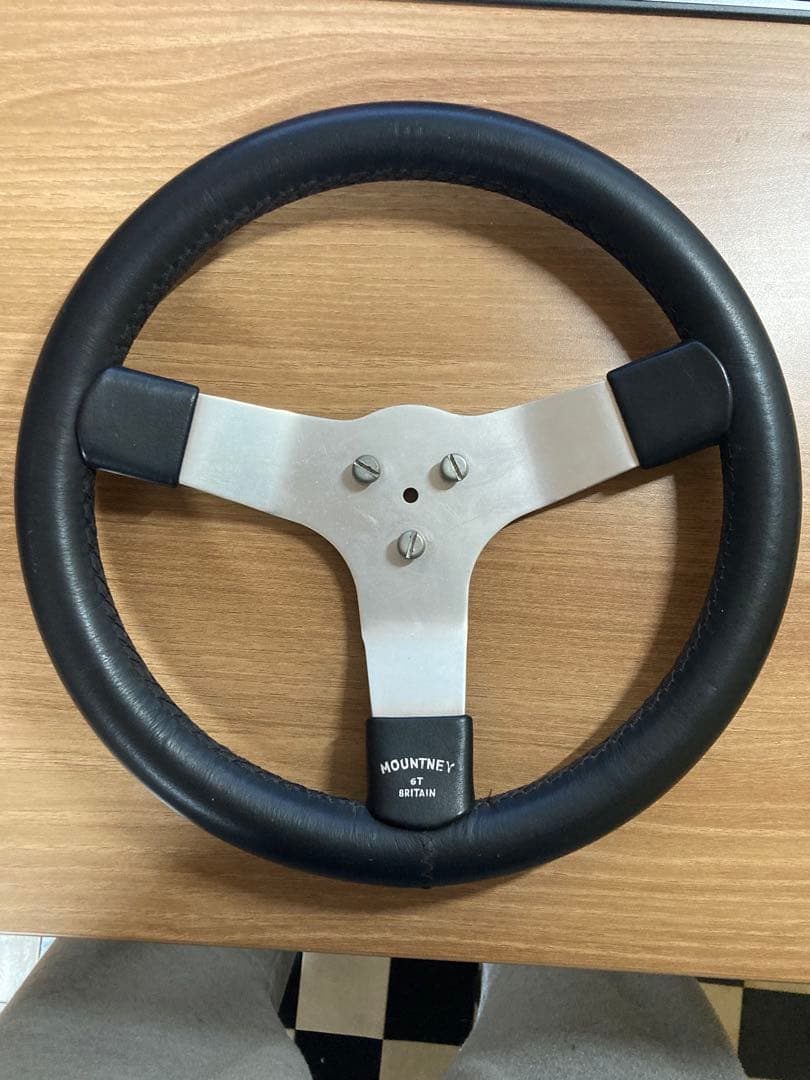 【値下】MOUNTAIN 競技用ステアリング　当時物