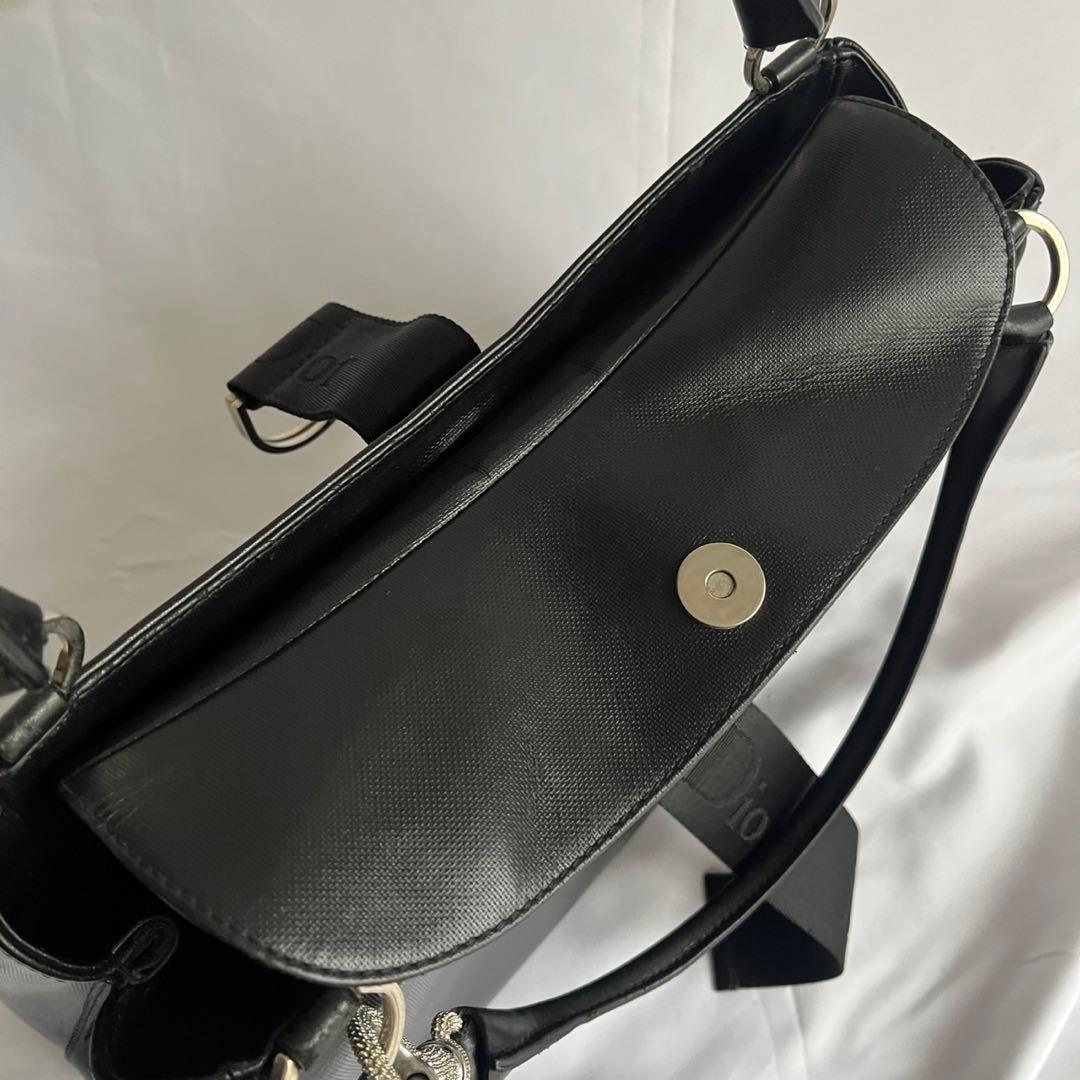 ✨極美品✨　Christian Dior ハードコア　ハンドバッグ　レザー　黒