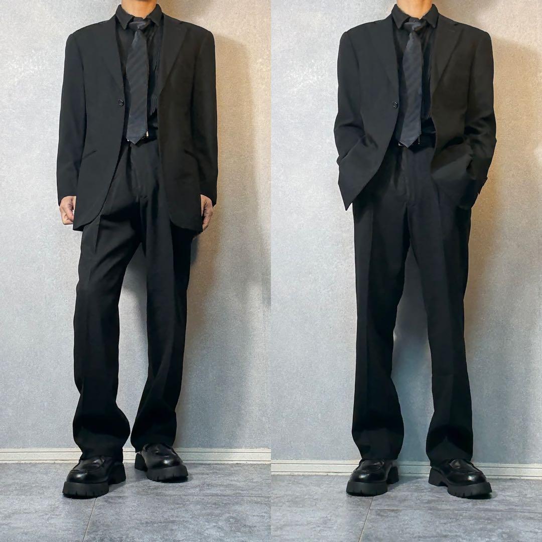 アルマーニコレツィオーニ　スラックス　シングル　ブラック