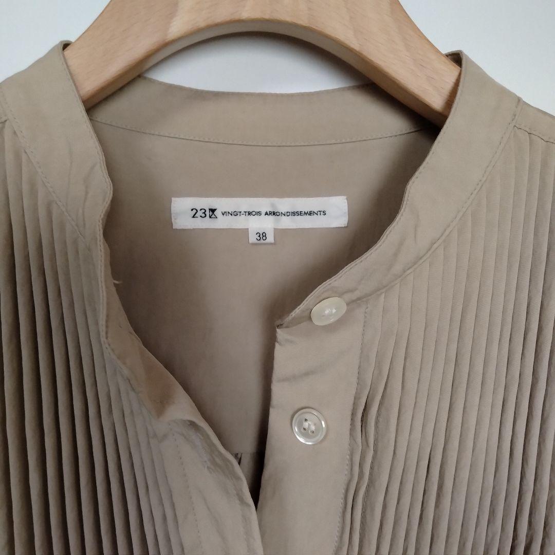 23区【洗える】ヴィンテージライトタフタ ブザム ワンピース　38