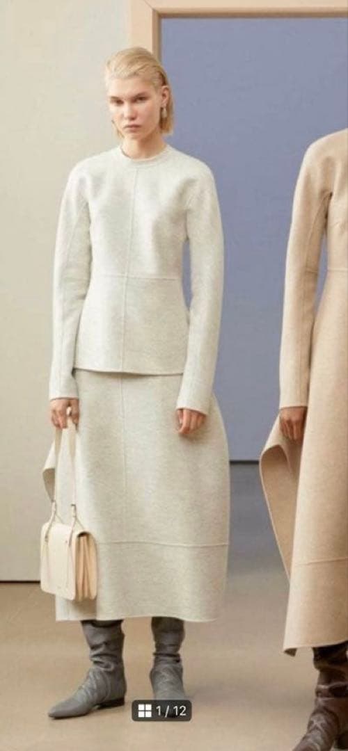 ジルサンダー　ウール　フェルトトップス　34