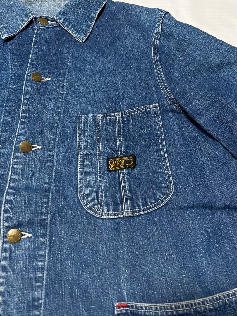 50s ヴィンテージ カバーオール Sanforized サイズ大きめ デニム