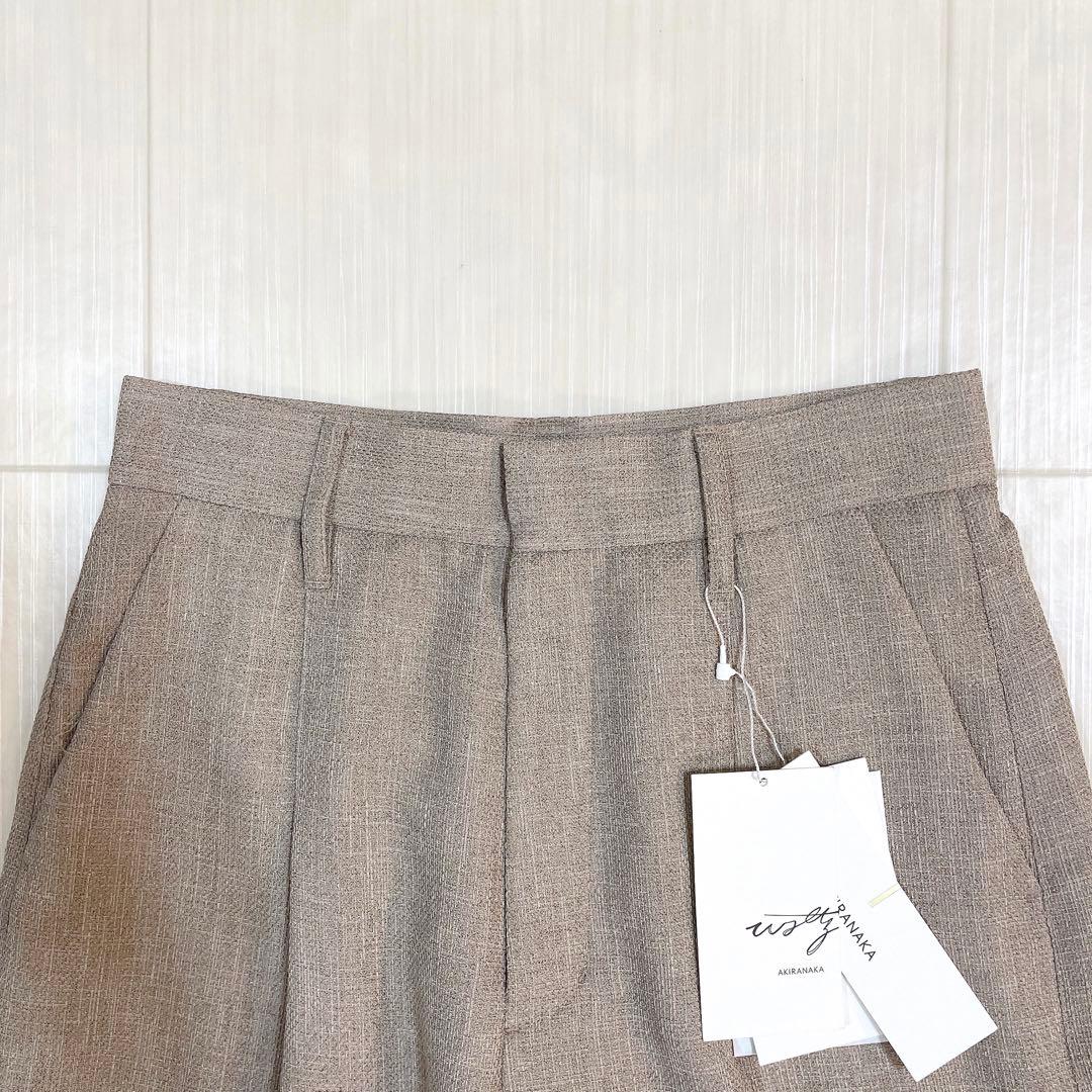 未使用タグ付き✨AKIRA NAKA センタープレス テーパード スラックス