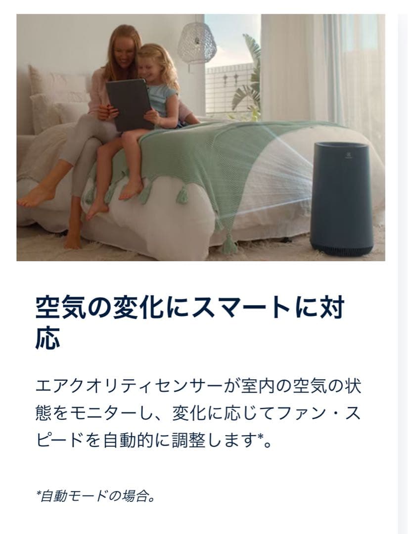 特価！Electrolux 空気清浄機FA31-202BL