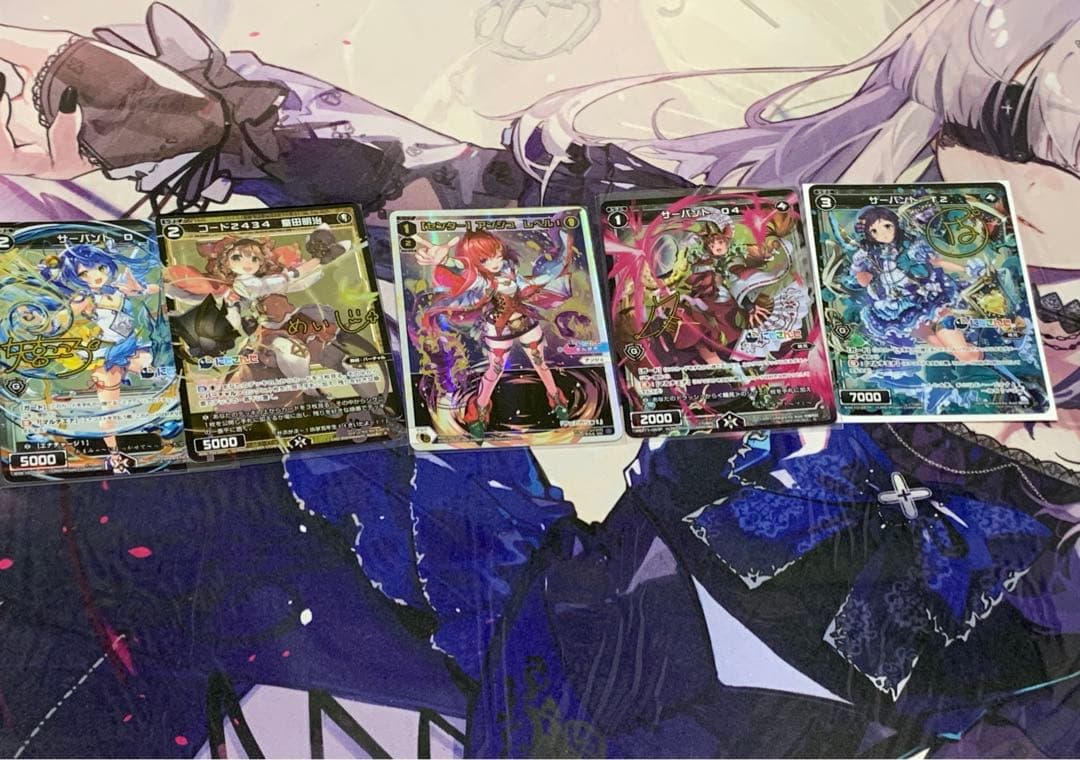 にじさんじ ウィクロス系まとめ売り、背景のプレイマットも