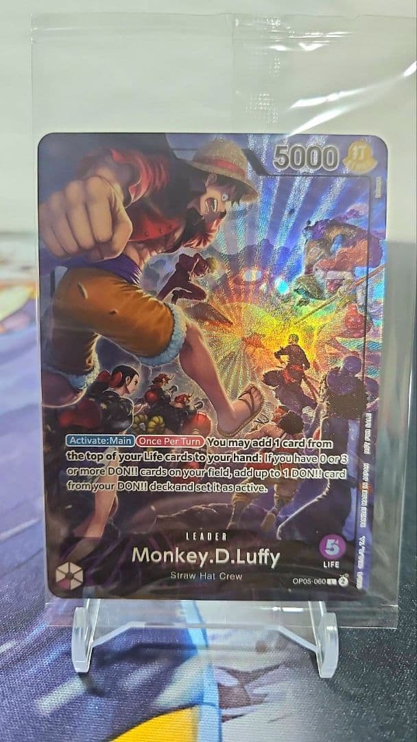 ワンピースカード　PSAマガジン　ルフィ　プロモ 未開封　英語