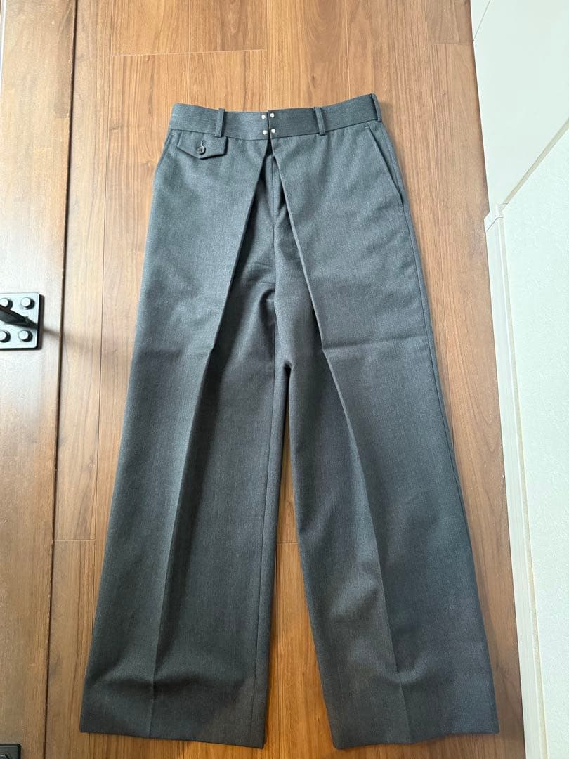 JOHN LAWRENCE SULLIVAN グレー ワイドスラックス　44