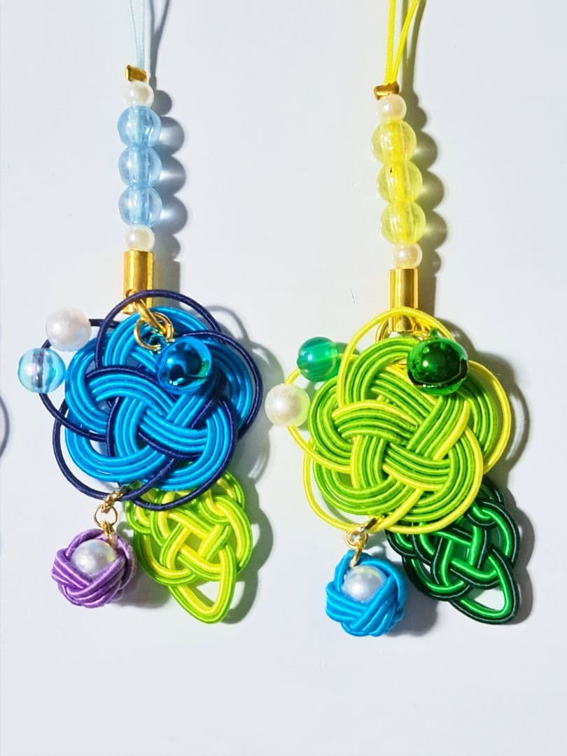 【pene】★鈴付き水引ストラップ　2種　各3セット