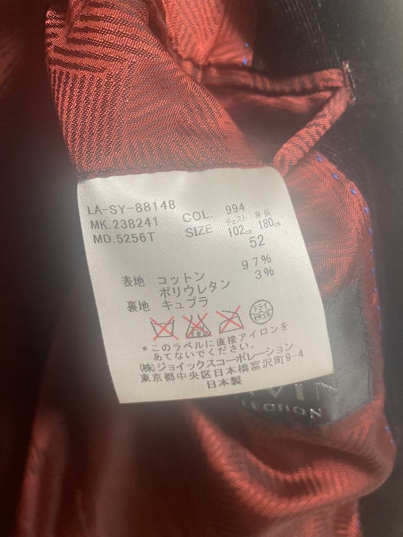 綾*様 ランバンコレクション テーラード ダブル 金ボタン 黒 ベロア