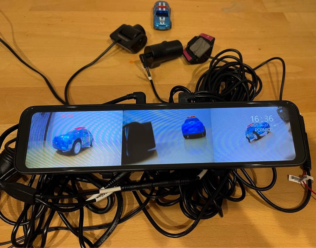 PORMIDOデジタルインナーミラーD50 前後 車内 ドライブレコーダー『D』