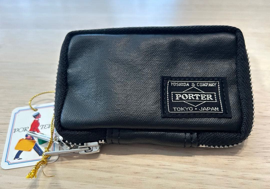 【未使用】PORTER 吉田カバン ダブルファスナー キーケース 黒 タグ付き