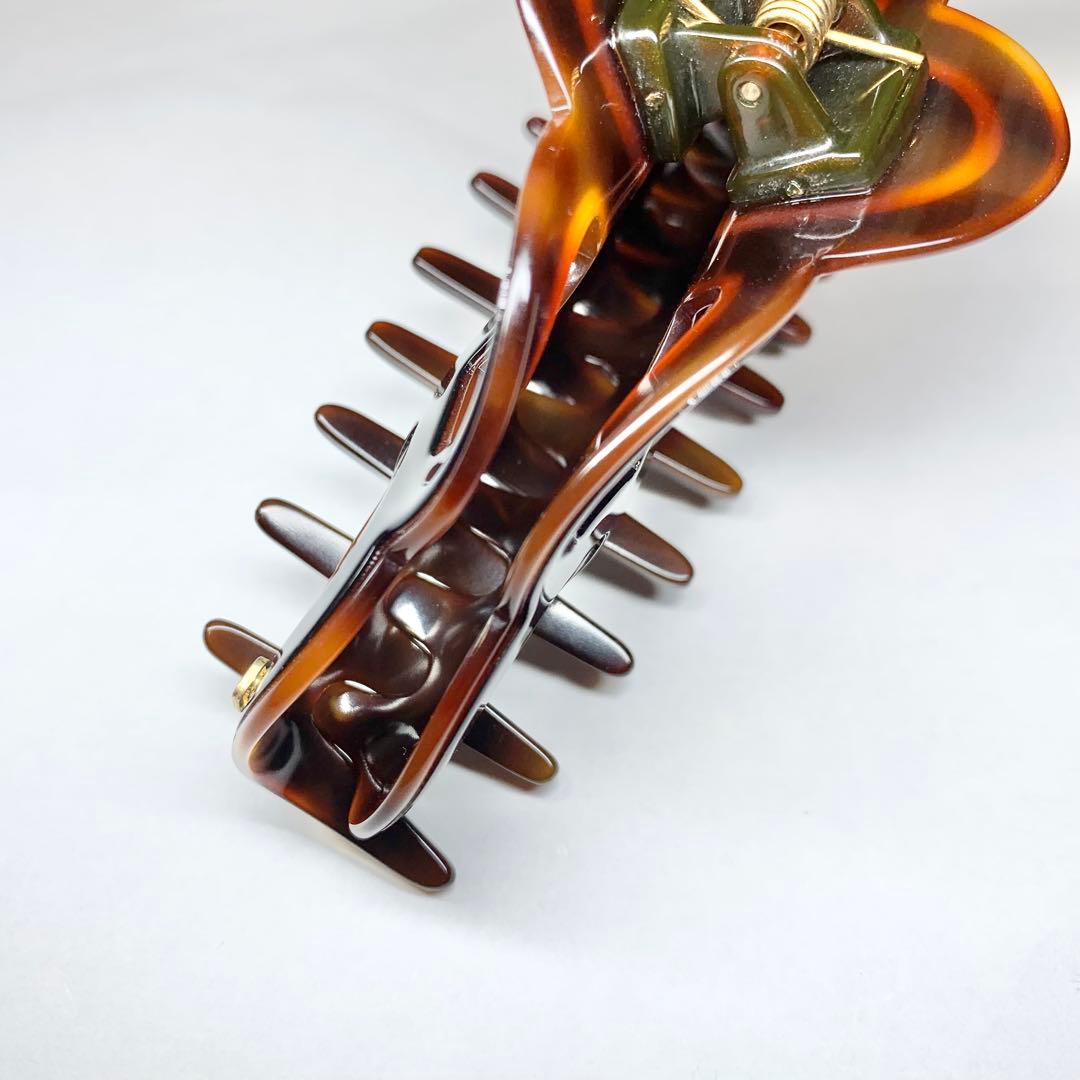 アレクサンドルドゥパリ ヘアクリップ シャンデリア Lサイズ ブラウン系