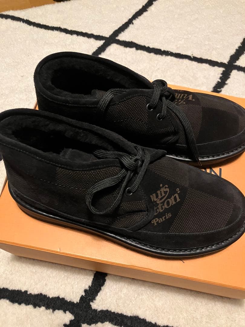 【新品未使用品✴️】Louis Vuitton ブラックダミエシューズ UK6