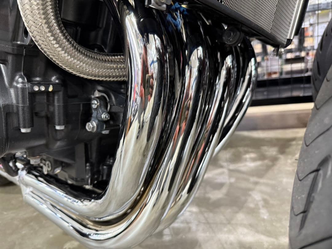 z900rs 用 MISTYショート管メッキ