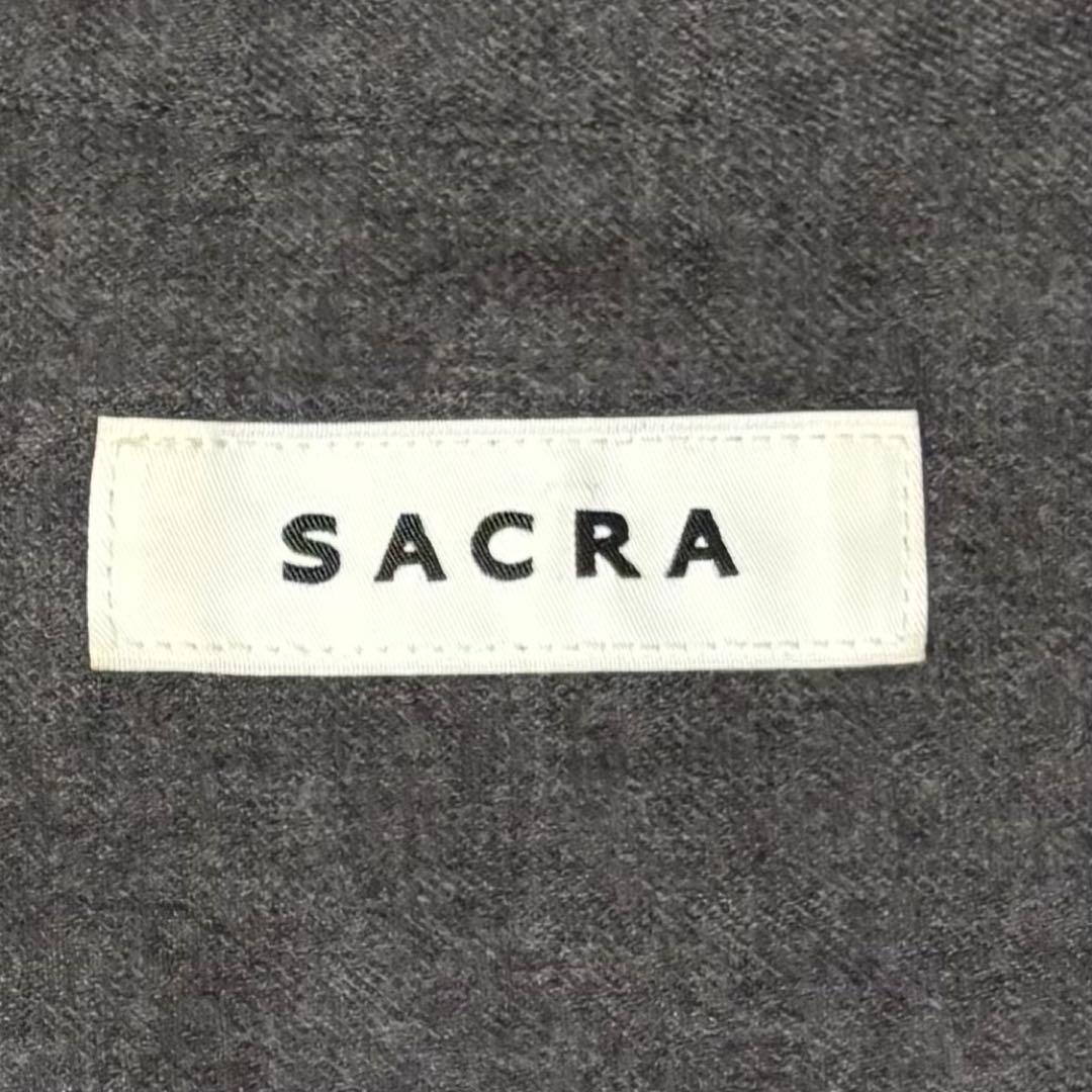 RAINBOW　SACRA サクラ　ウール シャツワンピース　ロング