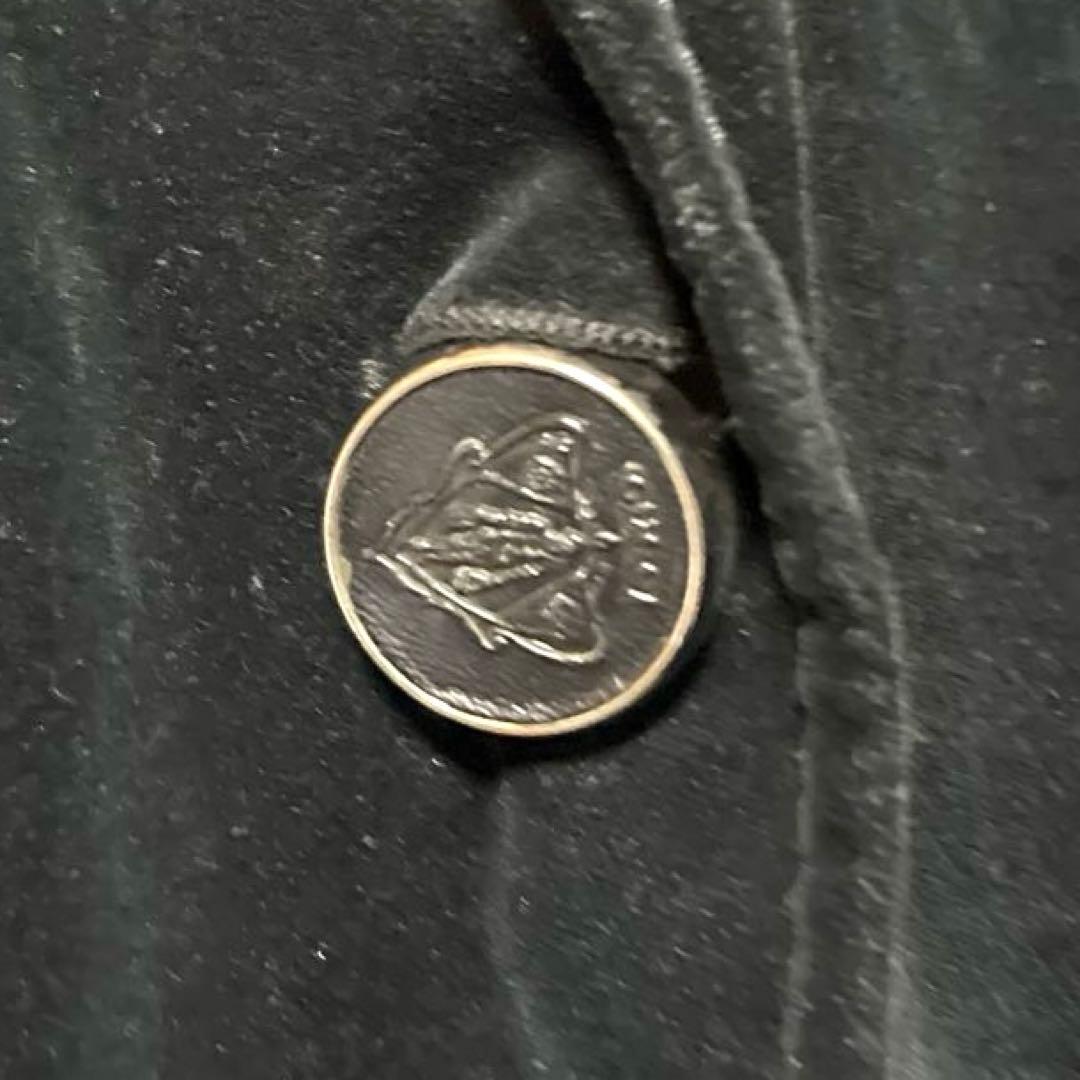 GUCCI.コットンジャケット42 ITALY ベルべット調、黒系