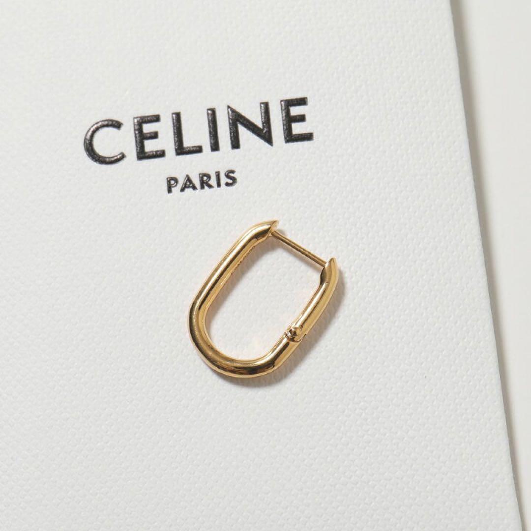 CELINE セリーヌ セパラブル フープ ブラスゴールド　ピアス