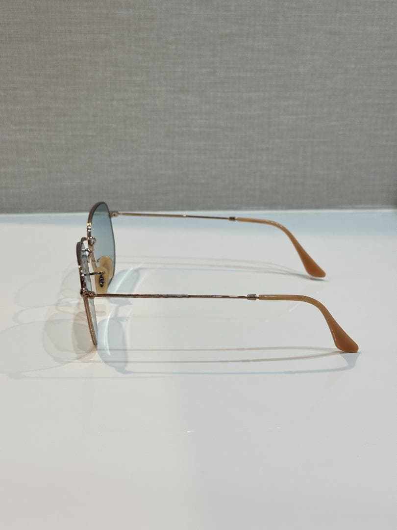 Ray-Ban EVOLVEレンズ　調光　メタルフレーム　薄青　レイバン