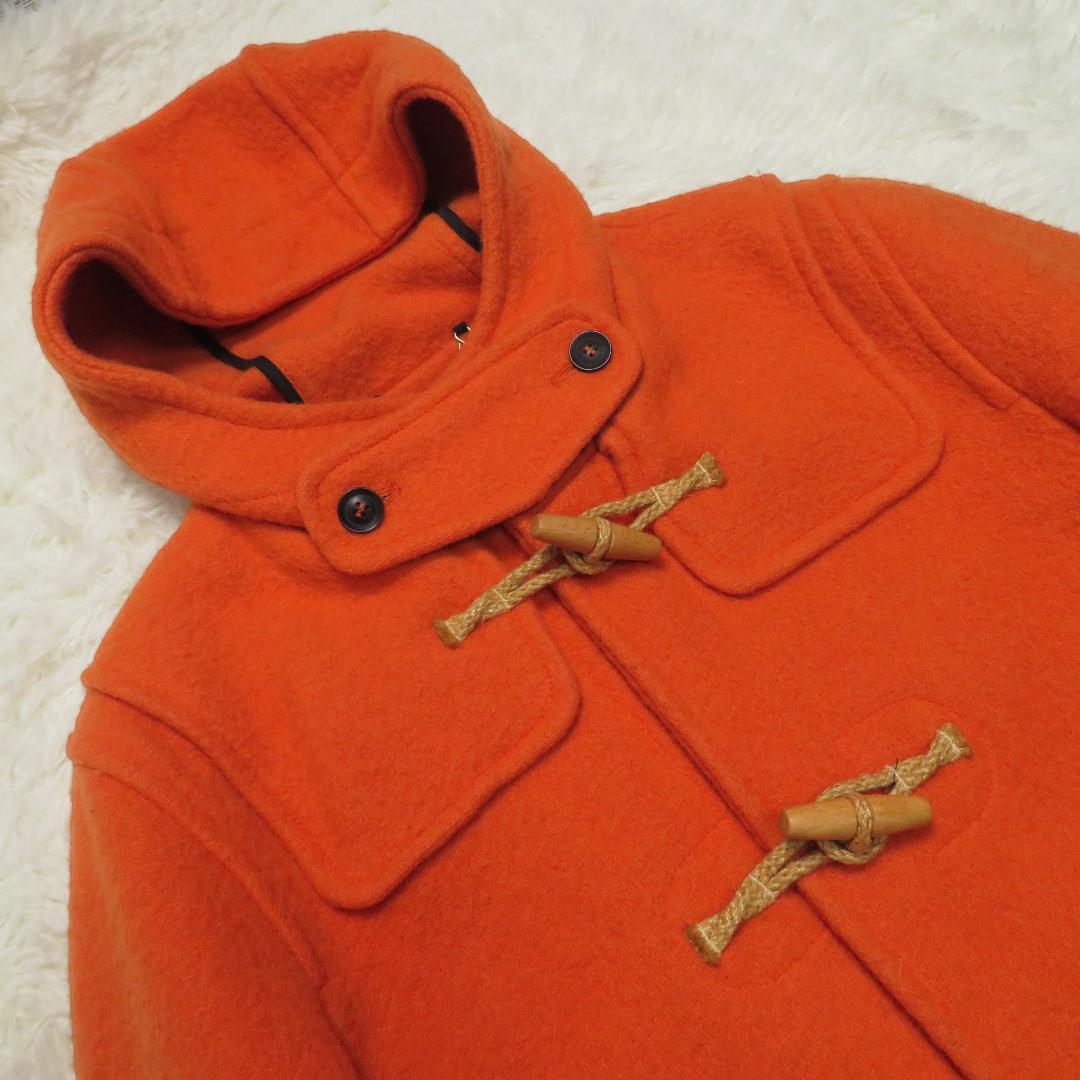 HARNOLD BROOK ダッフルコート 英国製 40 L オレンジ ウール