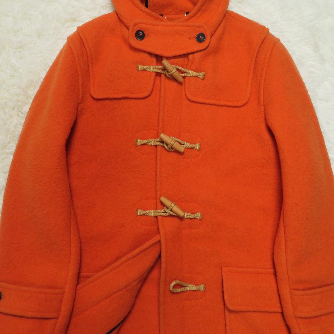 HARNOLD BROOK ダッフルコート 英国製 40 L オレンジ ウール