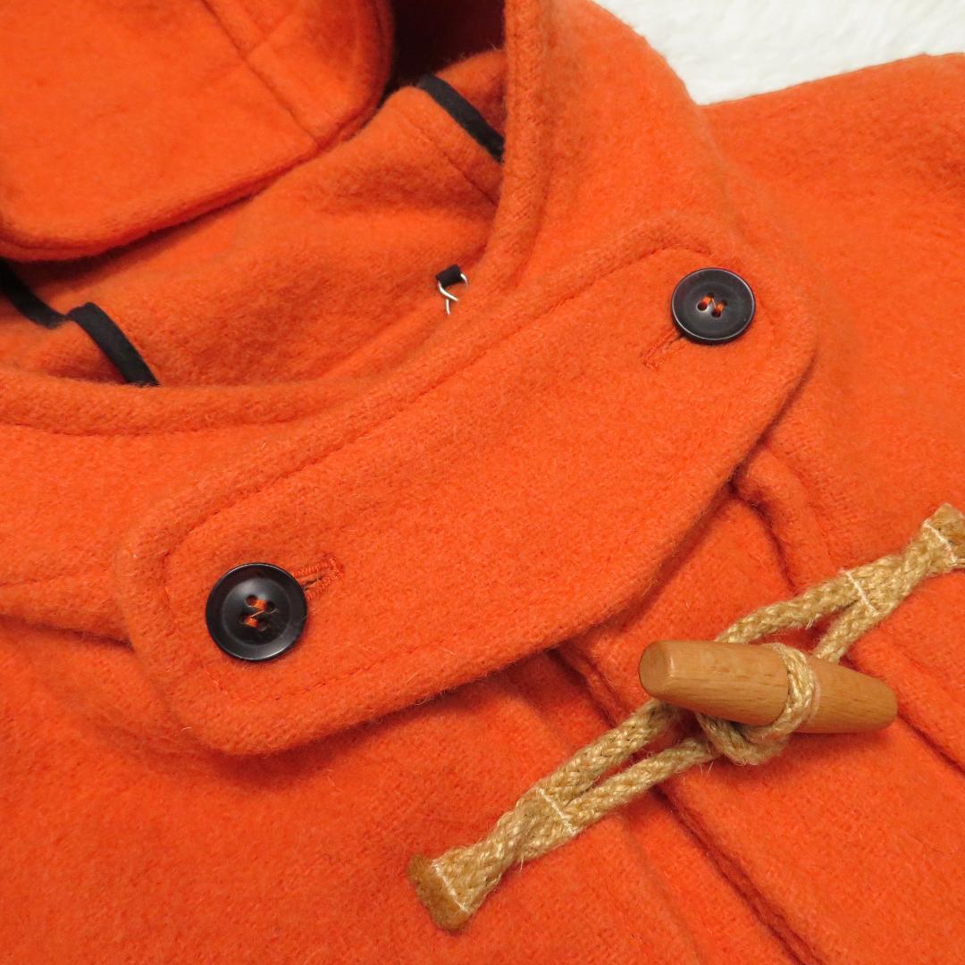 HARNOLD BROOK ダッフルコート 英国製 40 L オレンジ ウール