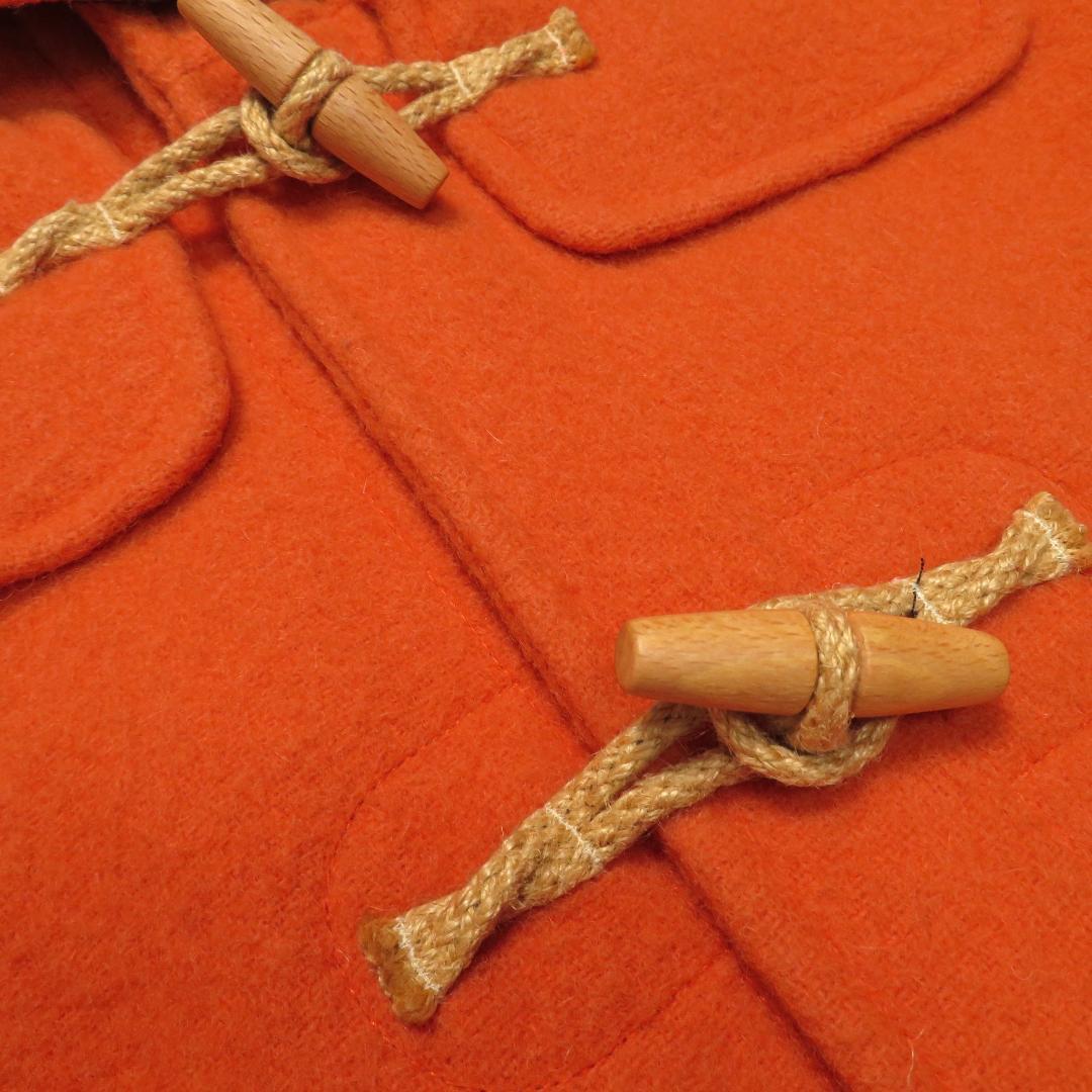 HARNOLD BROOK ダッフルコート 英国製 40 L オレンジ ウール