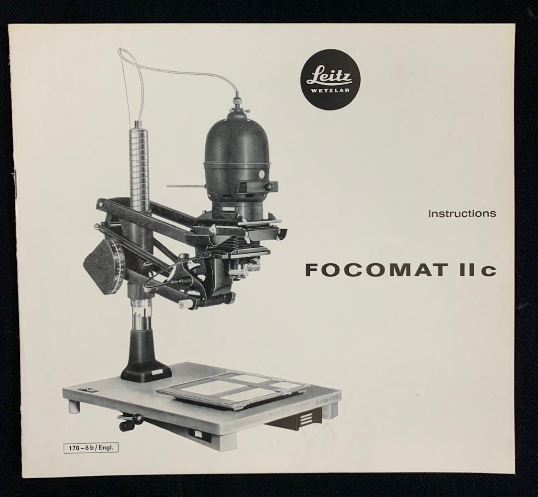 ライカ Leitz FOCOMAT IIc 1966年 使用説明書 英語版　美品