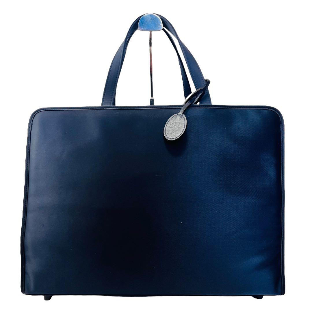 ほぼ未使用✨ familiar ファミリア お受験バッグ ビジネス 自立 紺