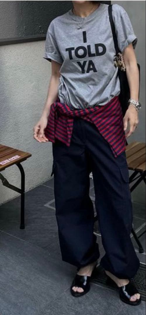 ok.soon ローライズカーゴパンツ ネイビー 2