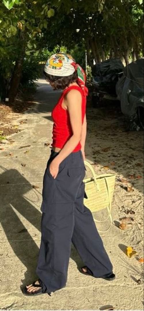 ok.soon ローライズカーゴパンツ ネイビー 2