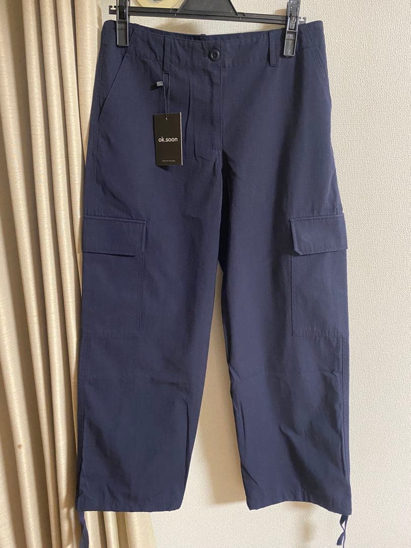 ok.soon ローライズカーゴパンツ ネイビー 2