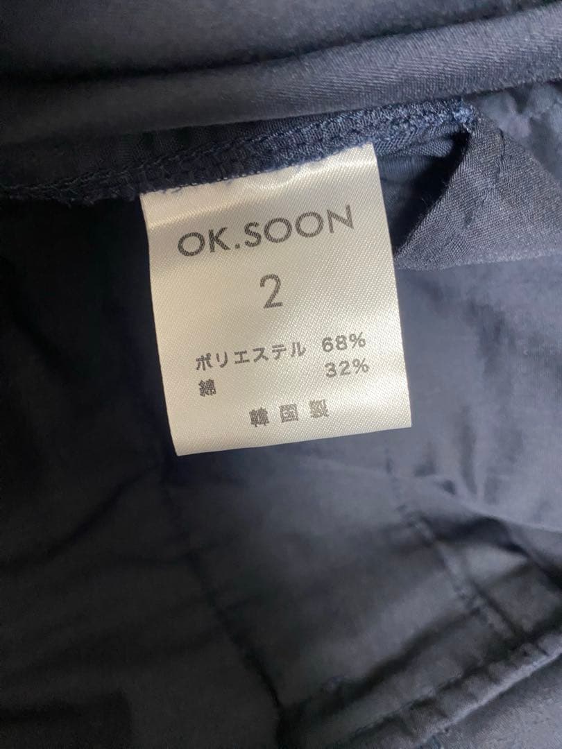 ok.soon ローライズカーゴパンツ ネイビー 2