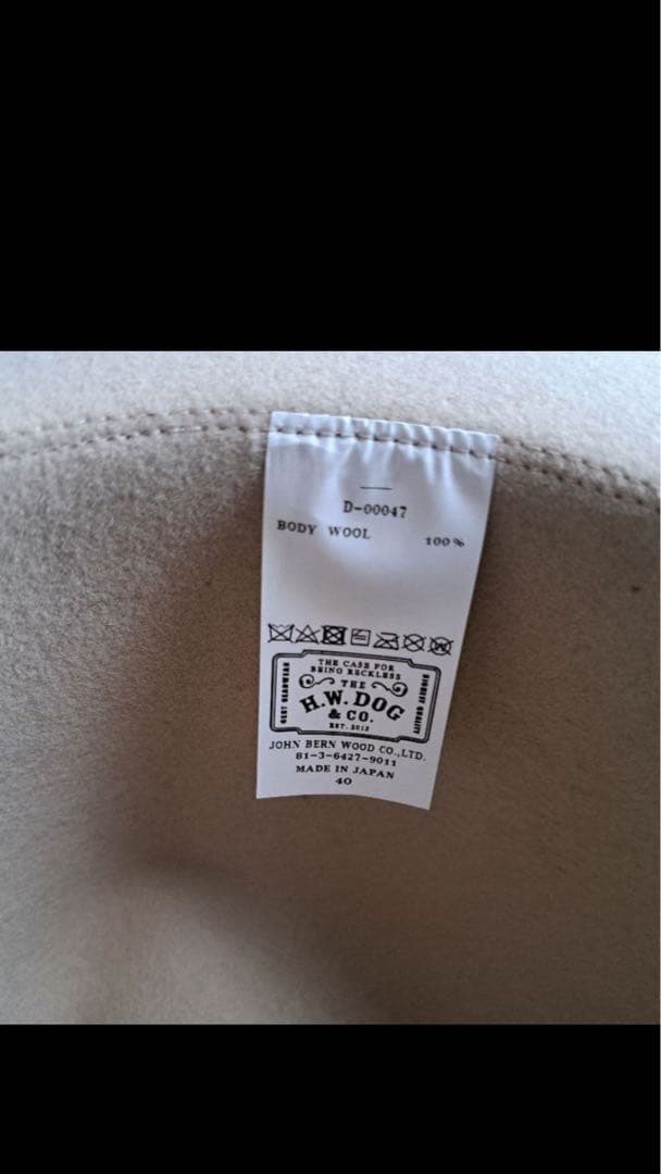 帽子 THE H.W DOG &Co TRAVELERS HAT