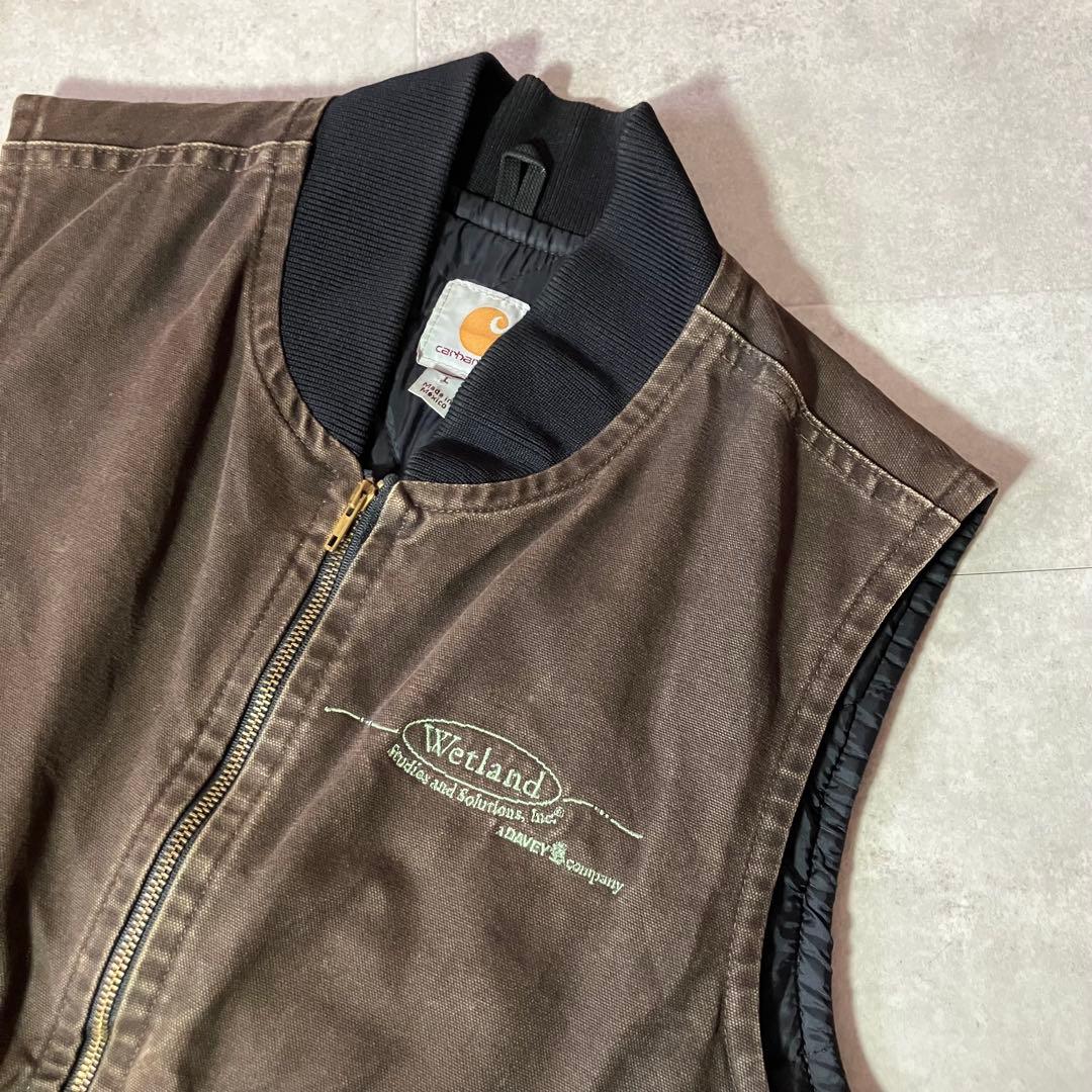 Carhartt DUCK コットンダック地 ベスト/L/メキシコ製