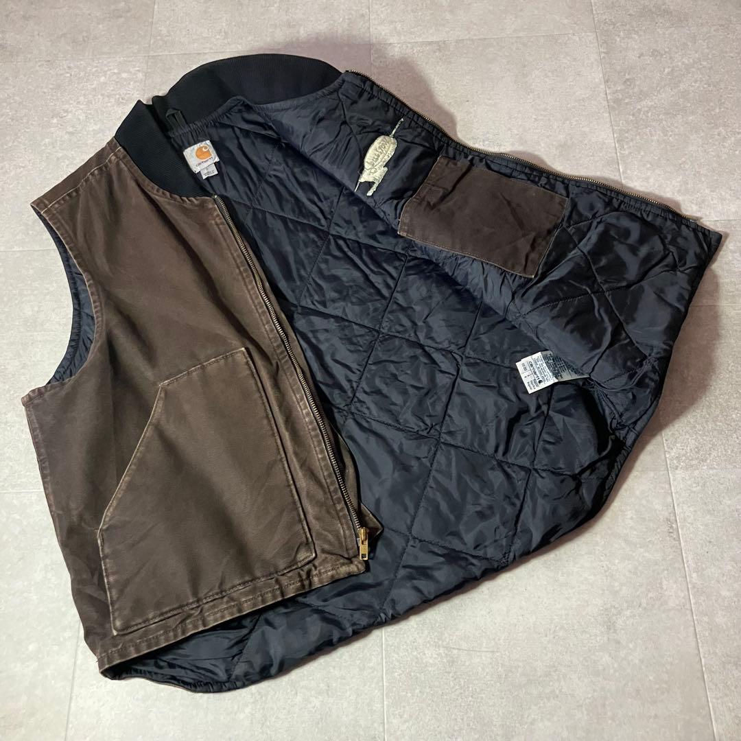 Carhartt DUCK コットンダック地 ベスト/L/メキシコ製