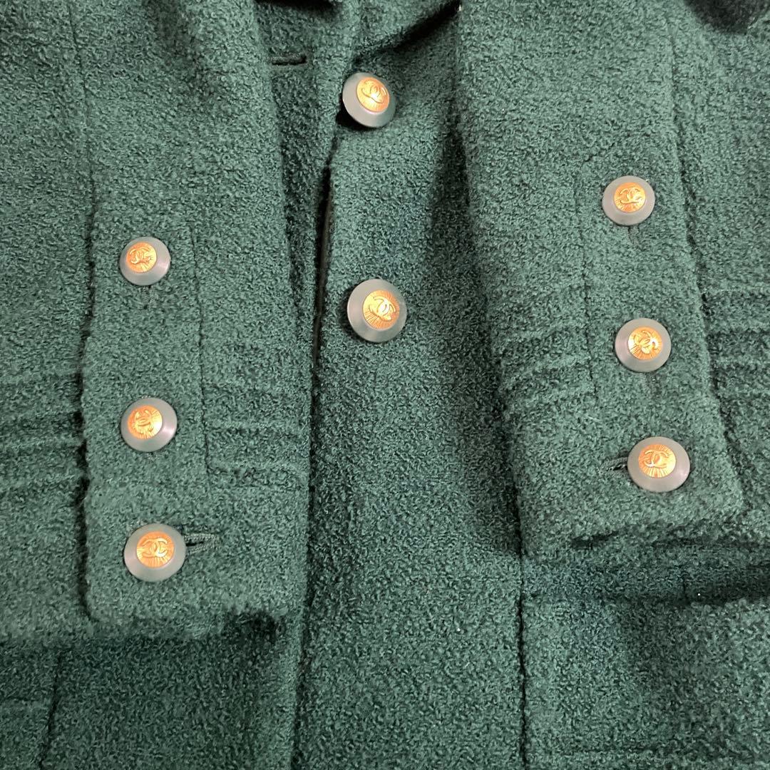 ななこ シャネル　グリーン ジャケット
