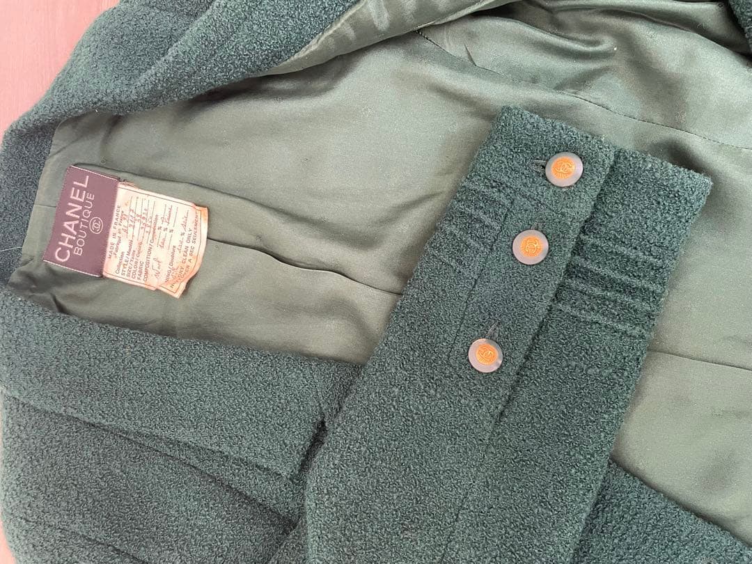 ななこ シャネル　グリーン ジャケット