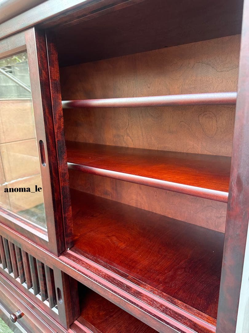 【茶箪笥】民芸家具　和家具　水屋箪笥　収納棚　飾り棚　引戸　和モダン◎
