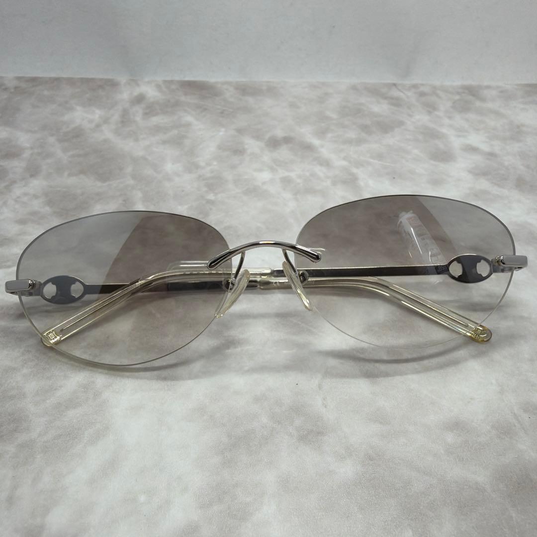 CELINE セリーヌ リムレス 度なし サングラス SC1159 ケース付き