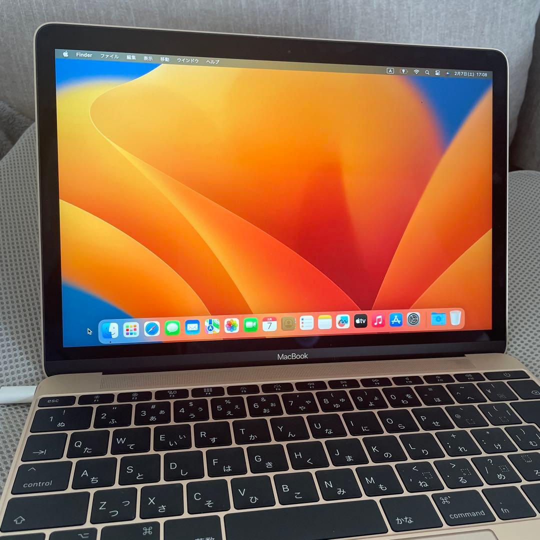 MacBook 12インチ Core m3 8GB ゴールド｜付属品完備