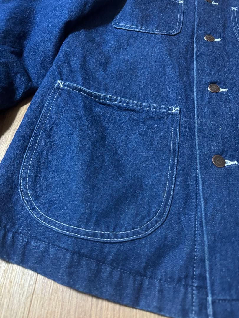 濃紺 Dickies 90s ビンテージ デニムカバーオール 裏地ブランケット