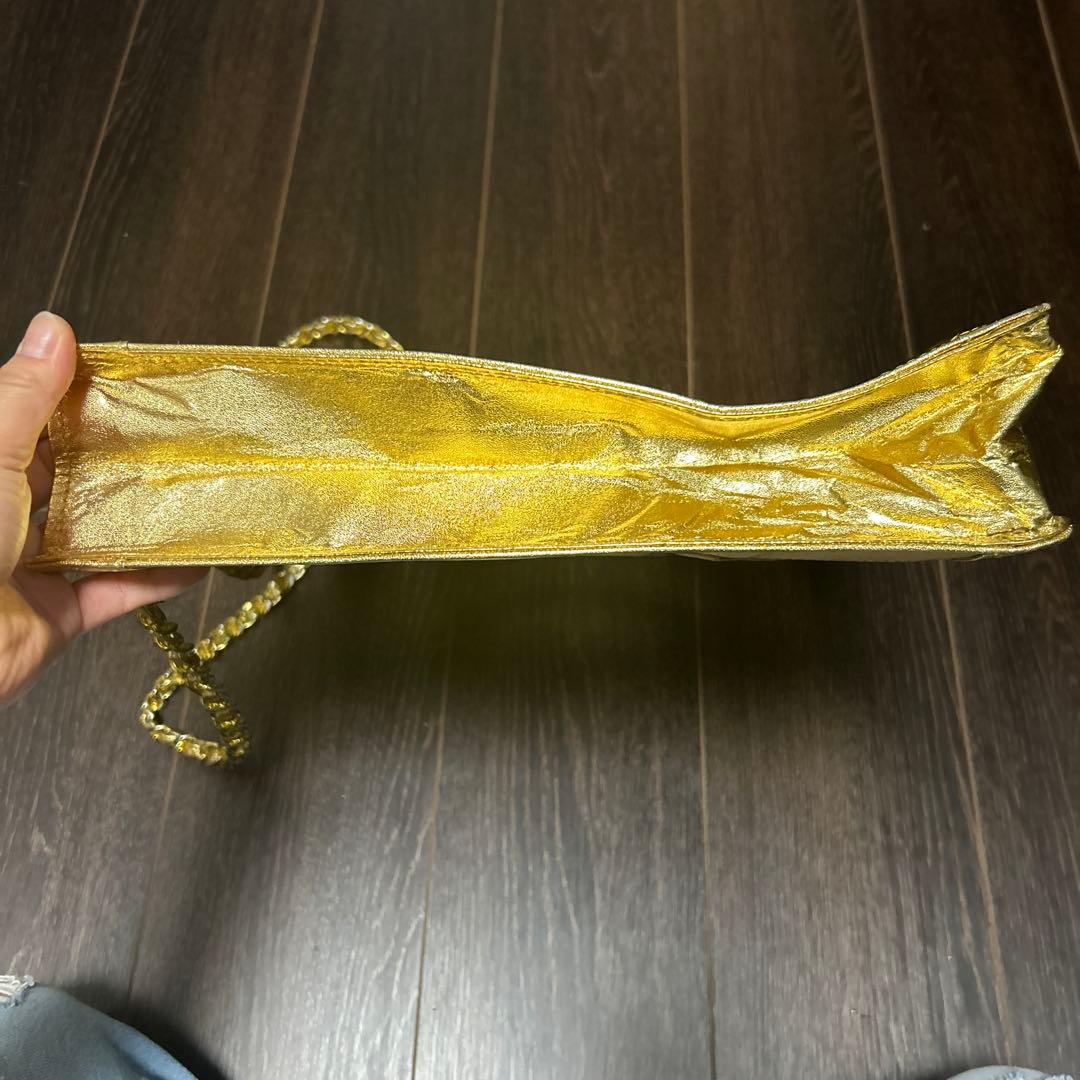 CHANEL GOLD CCロゴ クリアバッグ